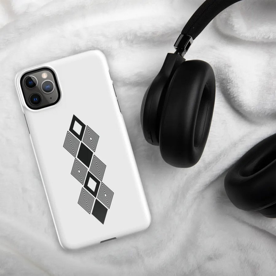 Black and white triangle design Snap Case for iPhone® product image (49)