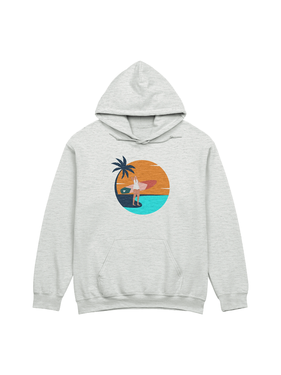 Catch Waves, Not Feelings – Retro Surf Girl Aesthetic Hoodie product image (1)