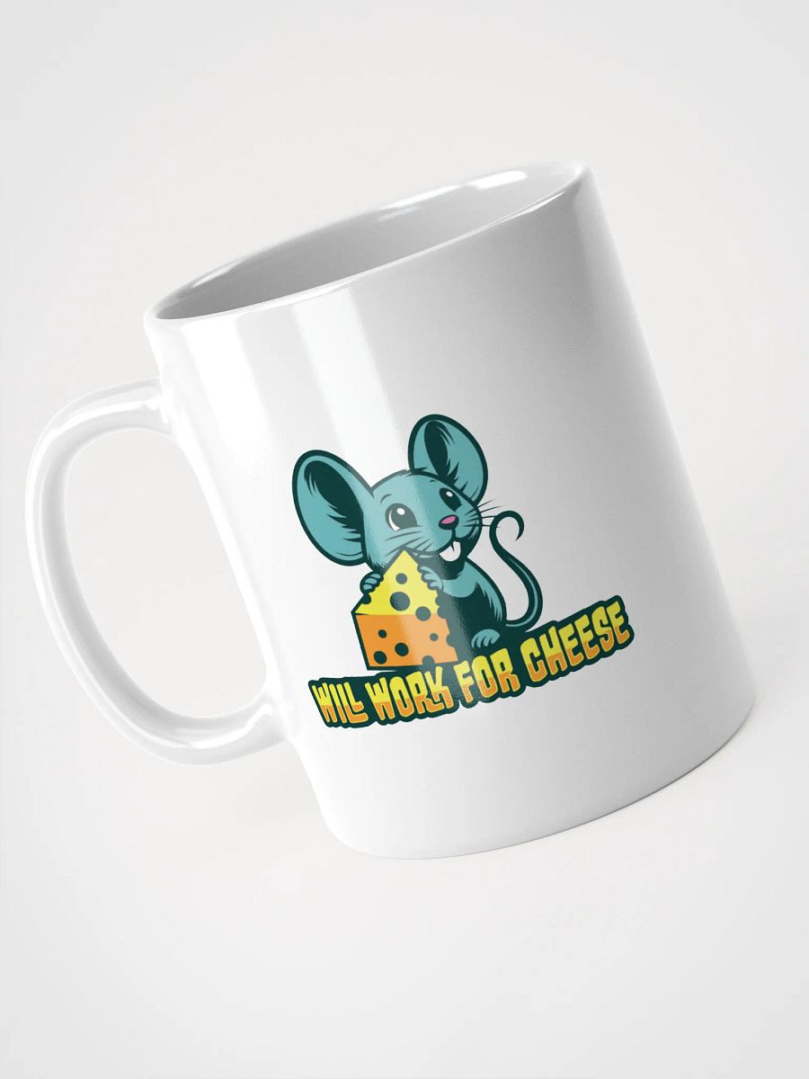 Will Work for Cheese – Funny Mouse Coffee Mug product image (3)