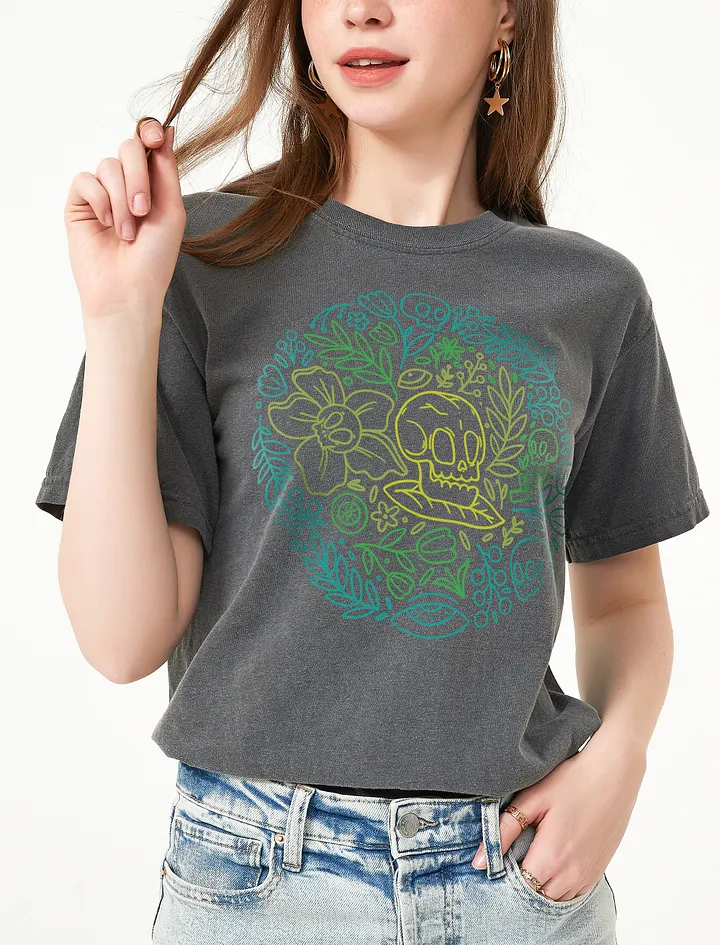 A Color Spectrum of Plants and Skulls Plant Lover Shirt | Goblin Core, Fairy Core, and Botanicals T-Shirts product image (14)