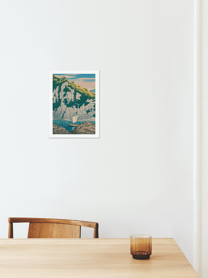 Horai rock in the Kiso River - Kawase Hasui product image (2)
