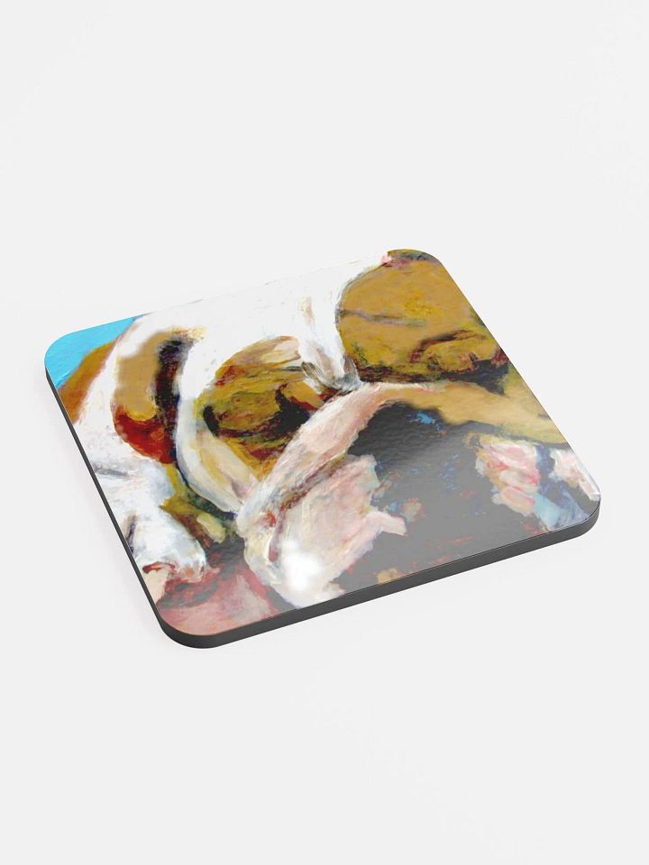 Vibrant Sleeping Bulldog Coaster Set product image (2)