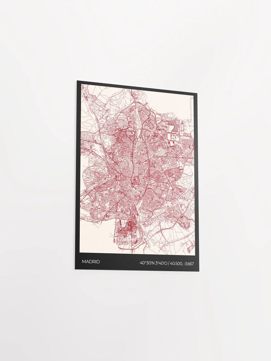 Póster Madrid Map - Carmesí product image (3)