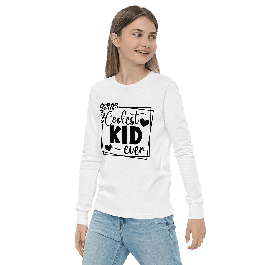 'Coolest Kid Ever' Youth Long Sleeve Tee product image (15)