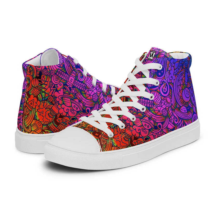 Rainbow Space Scribble - Women's High Tops | #MadeByMELO product image (4)