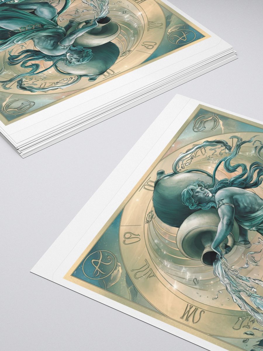 Aquarius Zodiac Vinyl Sticker - Unique Celestial Design product image (10)