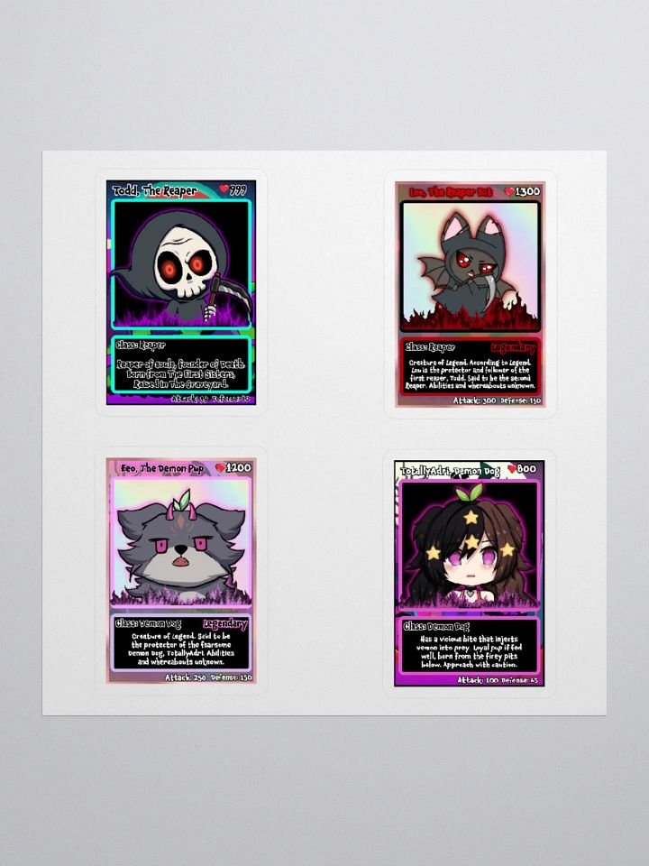 The Hell Cardz Collection Large 4-Pack Stickers product image (3)