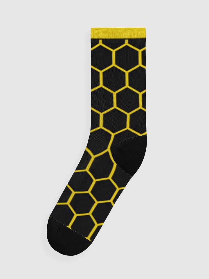 Black n Yellow Bee Panel Socks product image (1)
