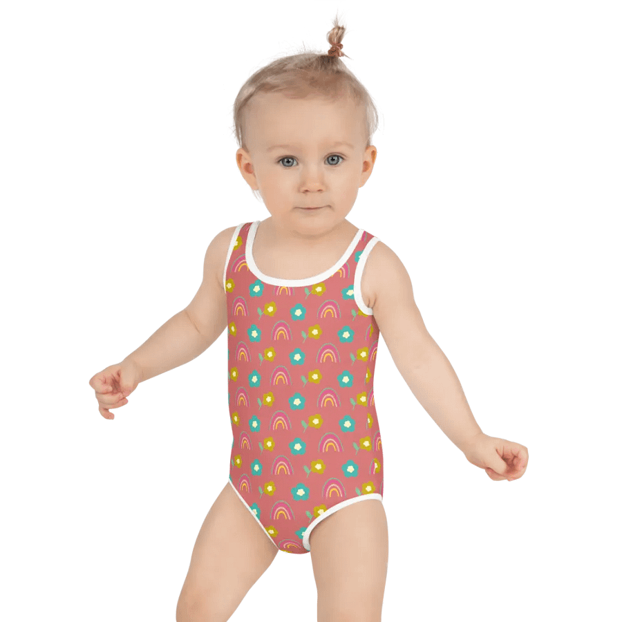 Rainbow Garden Kids Swimsuit product image (2)