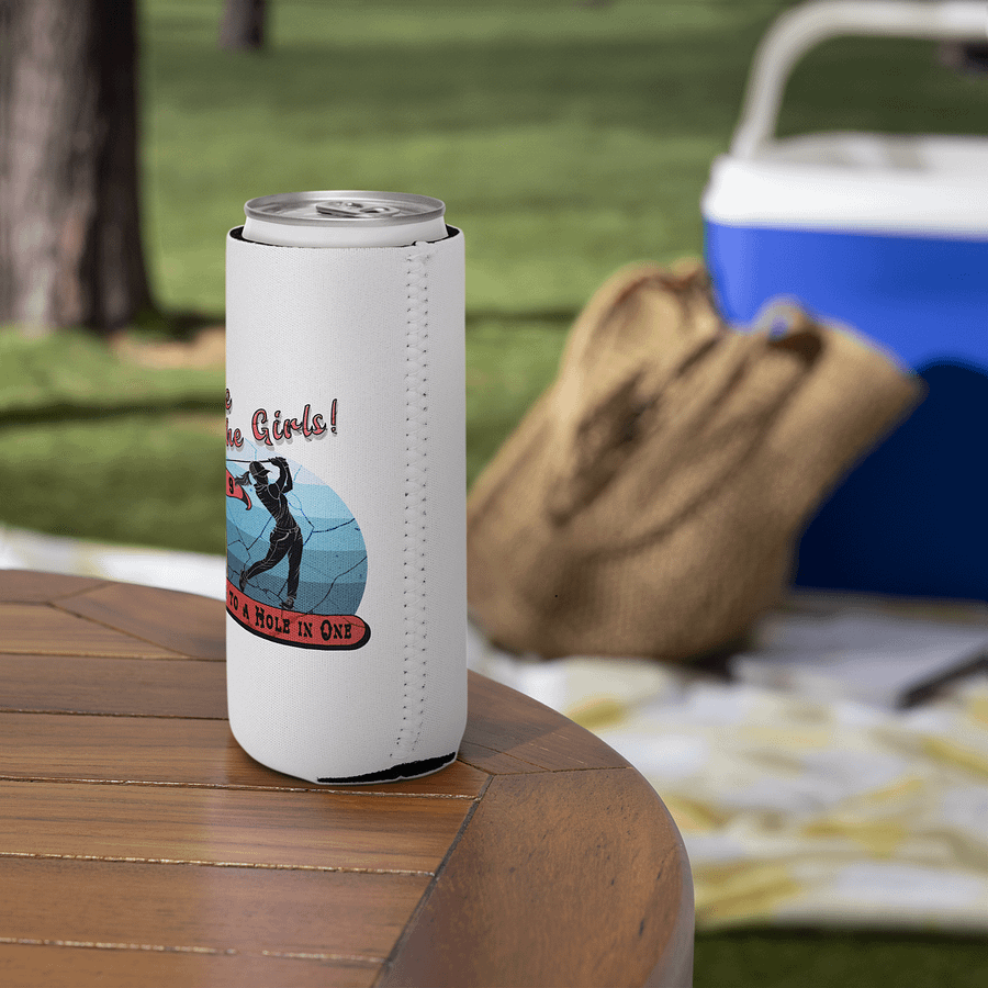 Fore The Girls Swinging To A Hole In One Golfing Can Cooler product image (5)
