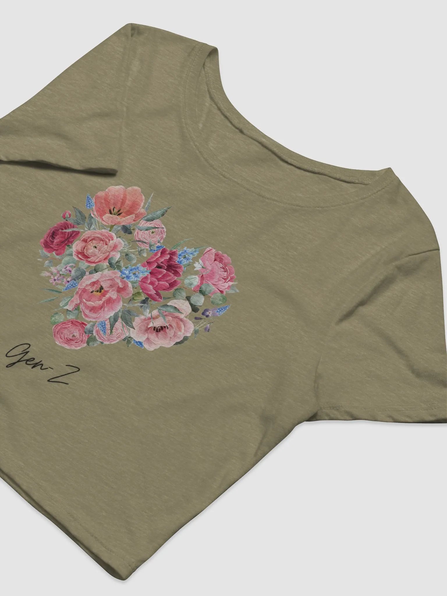 Gen Z Cropped Top Designed by Anopa Silver product image (5)