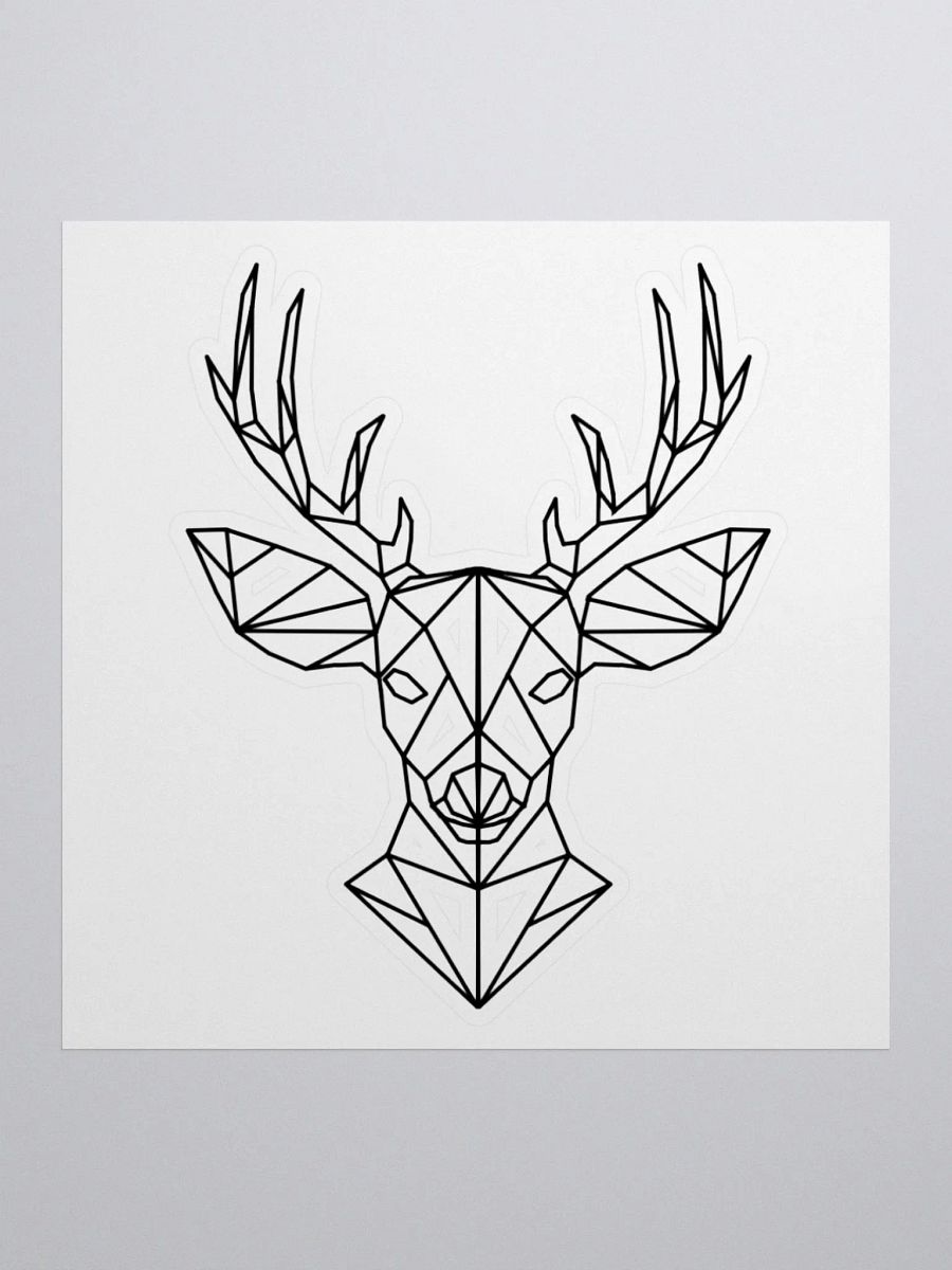 Fractal Deer Kiss-Cut Sticker product image (1)