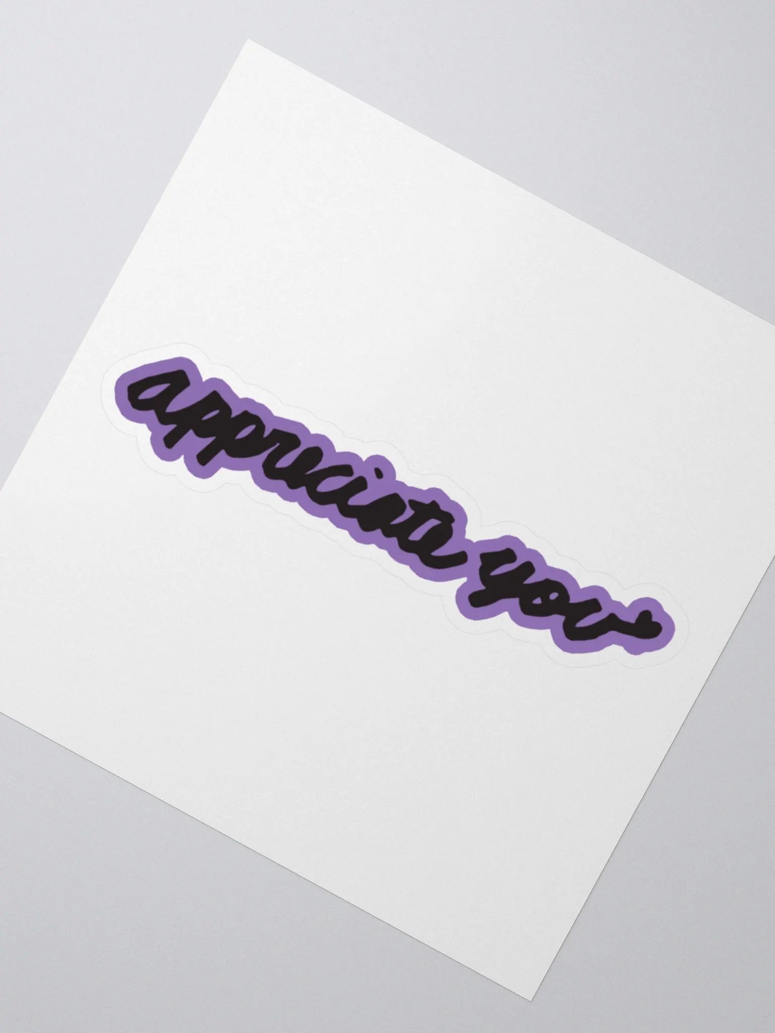 Purple Appreciate You Bubble-free stickers product image (6)