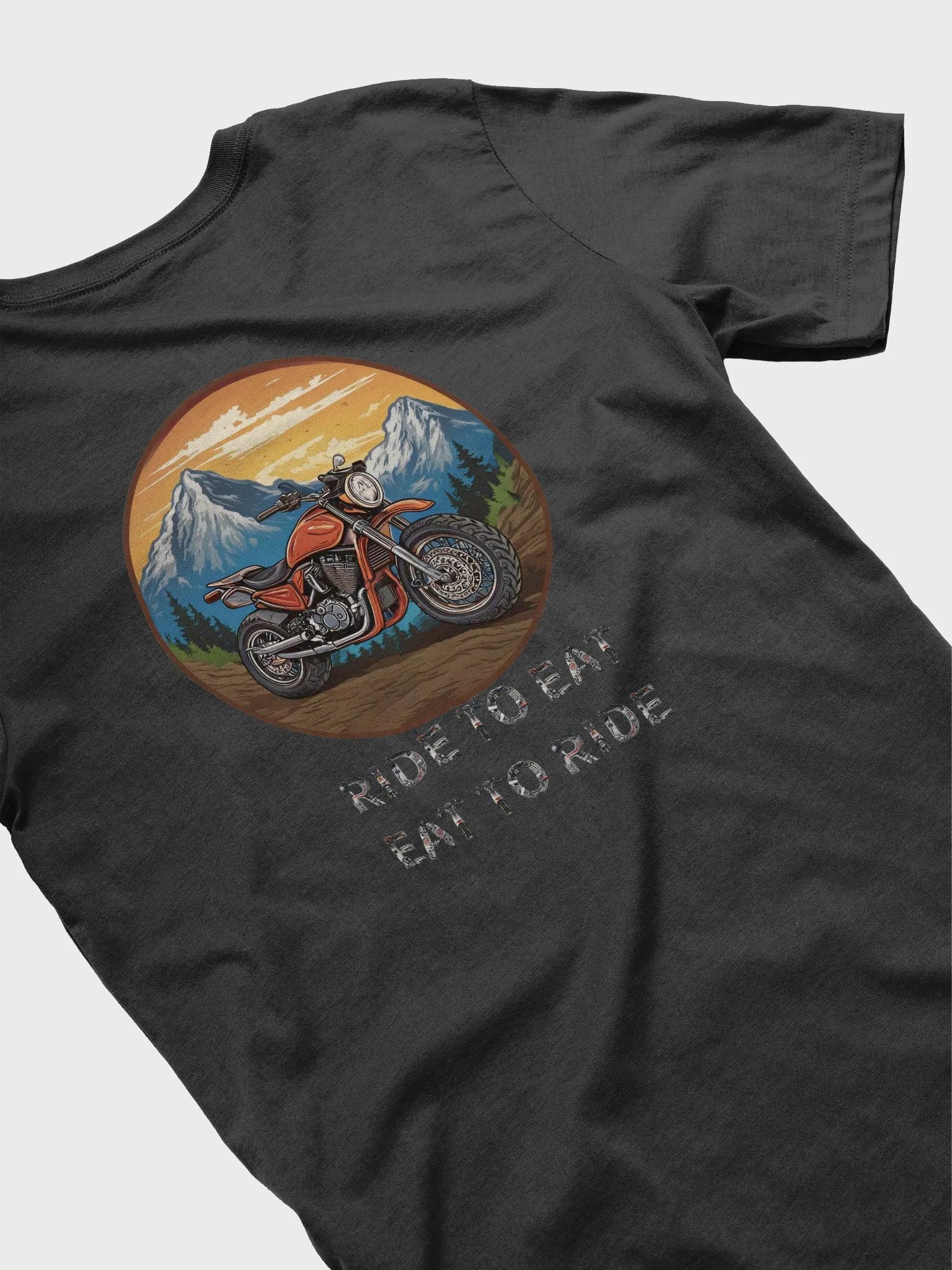 RIDE TO EAT Mountains T-Shirt product image (4)