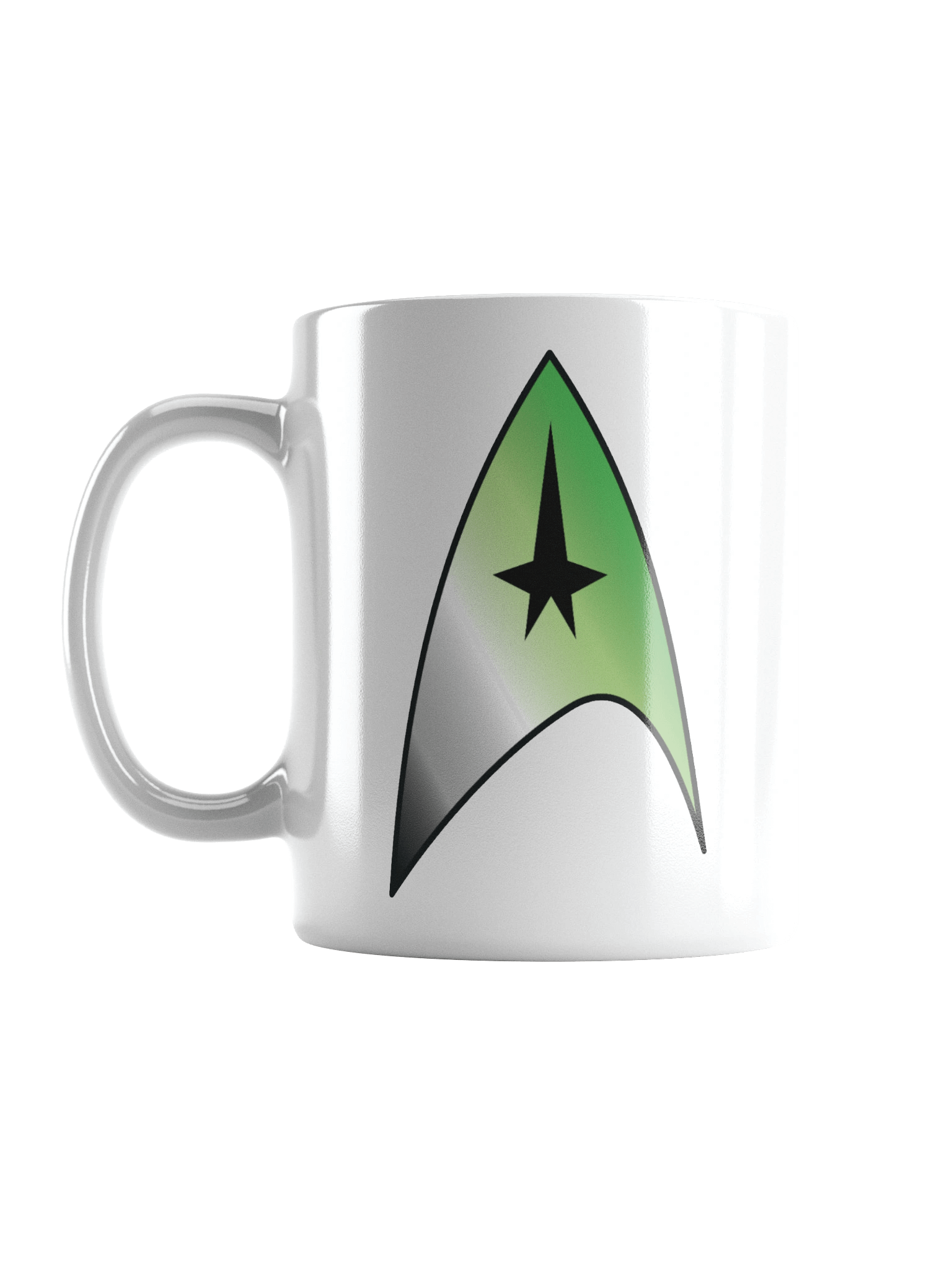 Aromantic Pride Gradient Starfleet Mug product image (6)