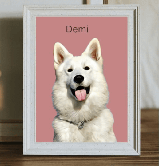 Pet Portrait Custom and Personalized. Pet Dog Wall Art DIGITAL DOWNLOAD, Custom Pet Portrait in Oil Painting Style, Pet Memorial Gift product image (12)