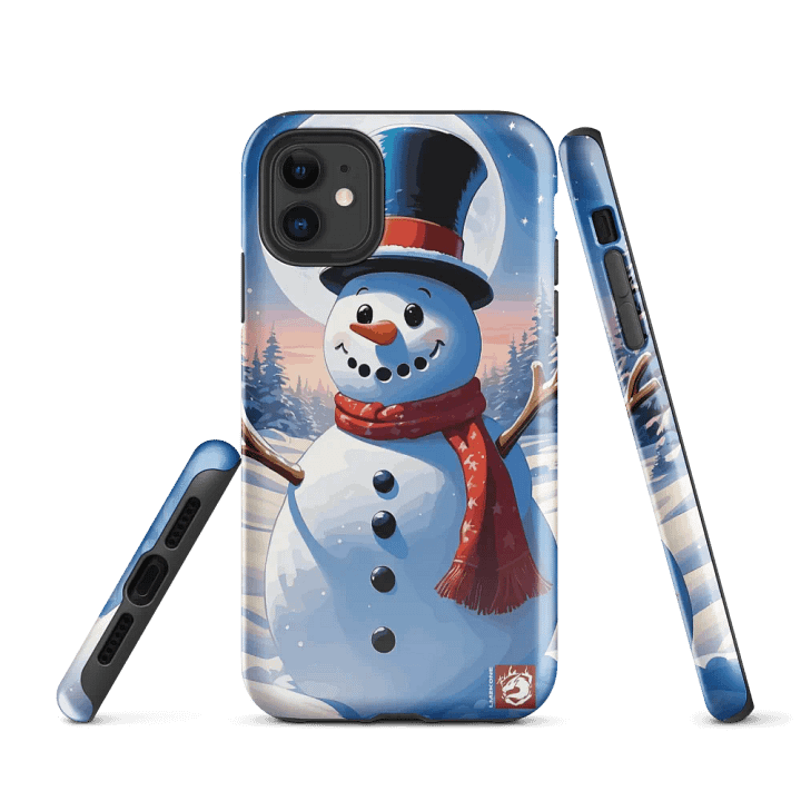 Cheerful Snowman iPhone® Tough Case product image (1)