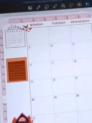 🖊️set up my 🌟 digital planner for 🎃 October - Halloween-themed #foenixstudio #digitalplanning 