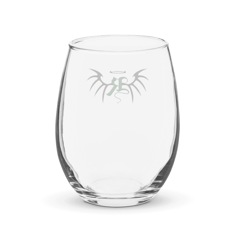 RafaZafar Logo Stemless Wineglass (green) product image (2)