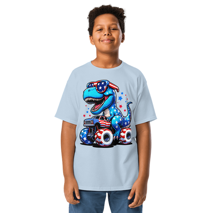 T-Rex Monster Truck Youth Tee product image (21)