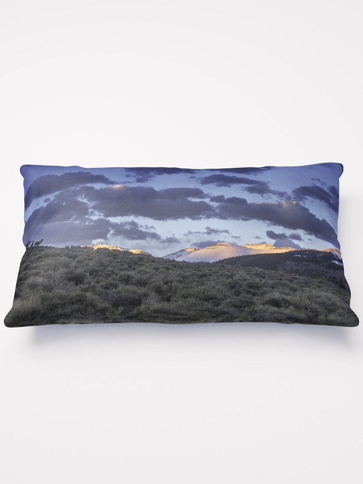 Sunset in the Colorado Mt Pillow product image (1)