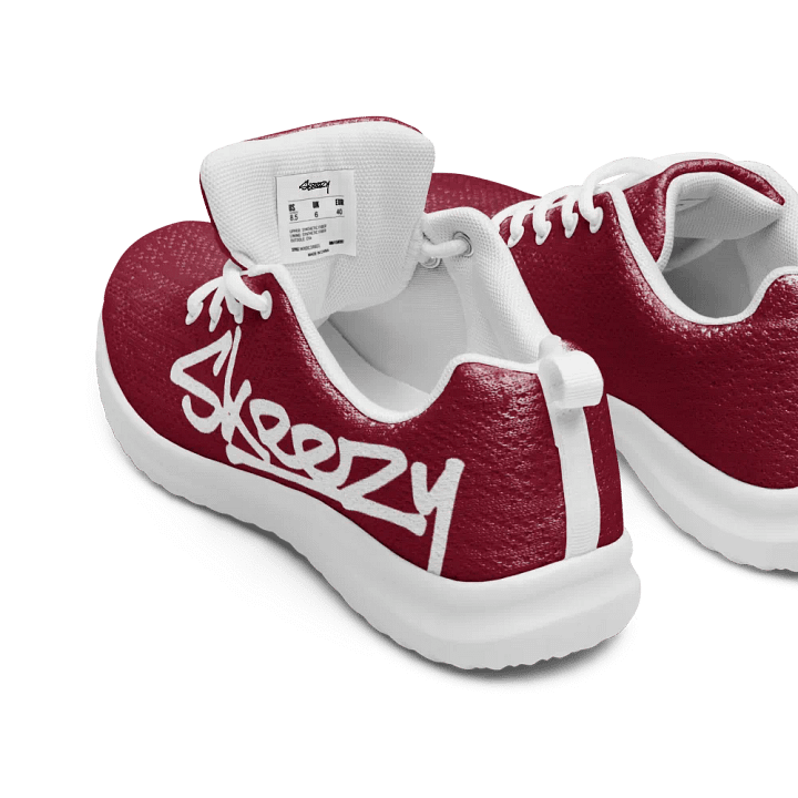Solid Color Skeezy DRK RED/WHT product image (1)