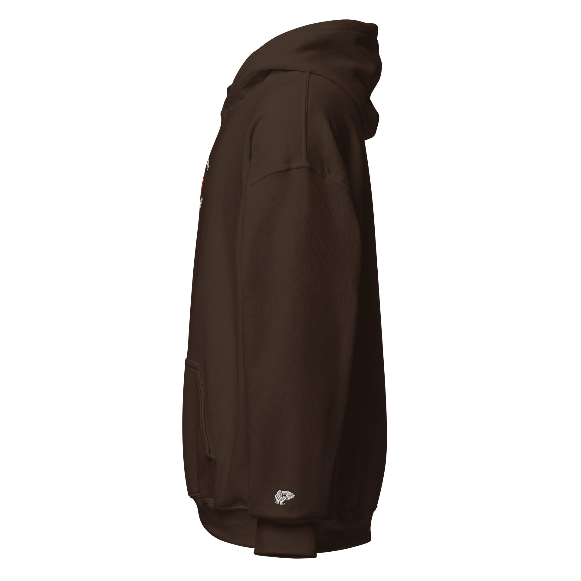 Cuttletown Orchards - White Embroidered Hoodie with label and cuttle sleeve product image (11)