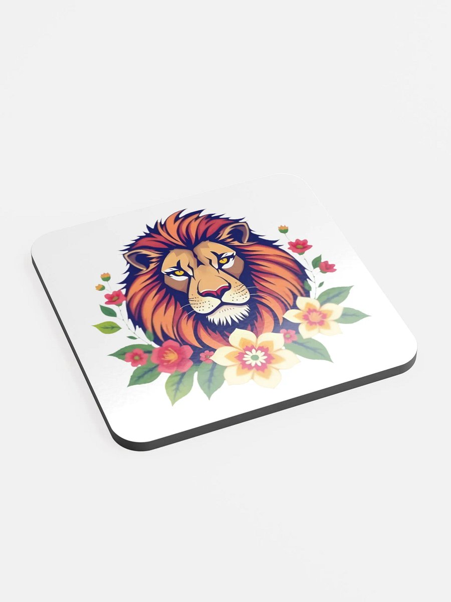 Floral Lion Cork Coaster product image (1)