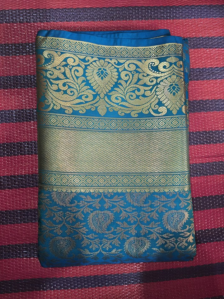 Silk Saree Blue product image (1)