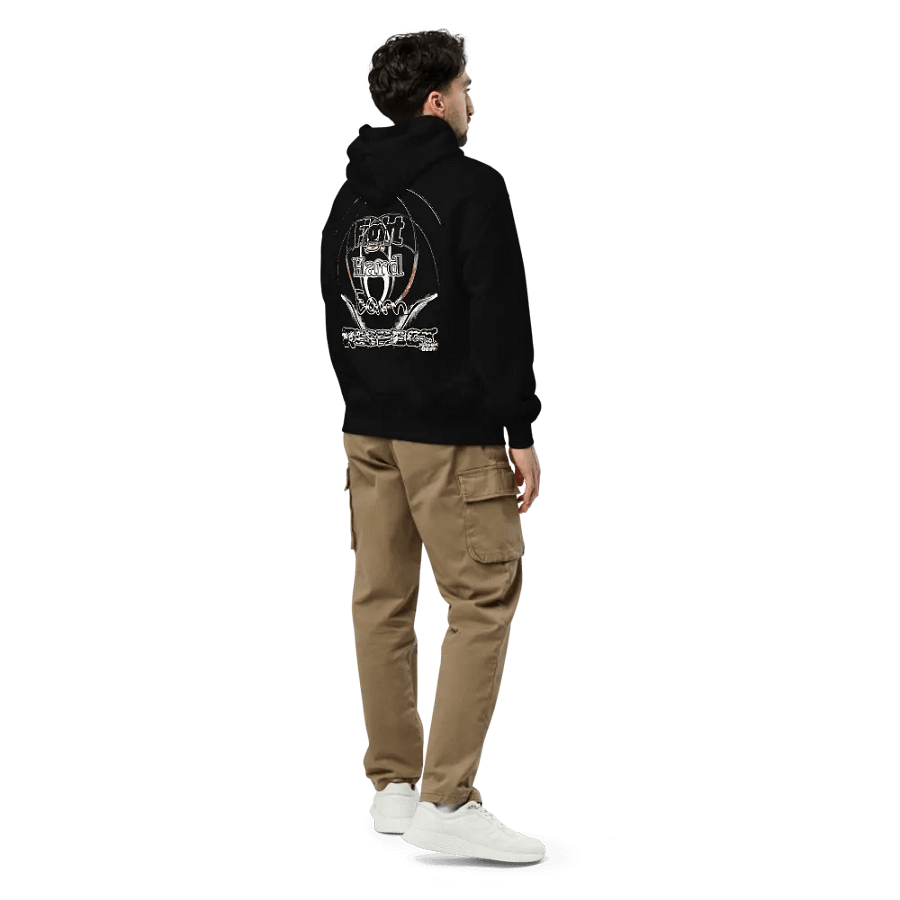 Fight Hard Earn Respect - Embroidered - Unisex Premium Oversized Hoodie product image (5)