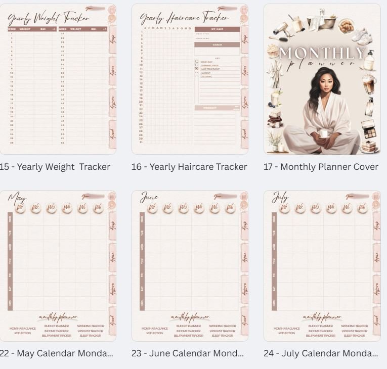 💅 The Boss Babe Planner (Reusable Year After Year) product image (4)