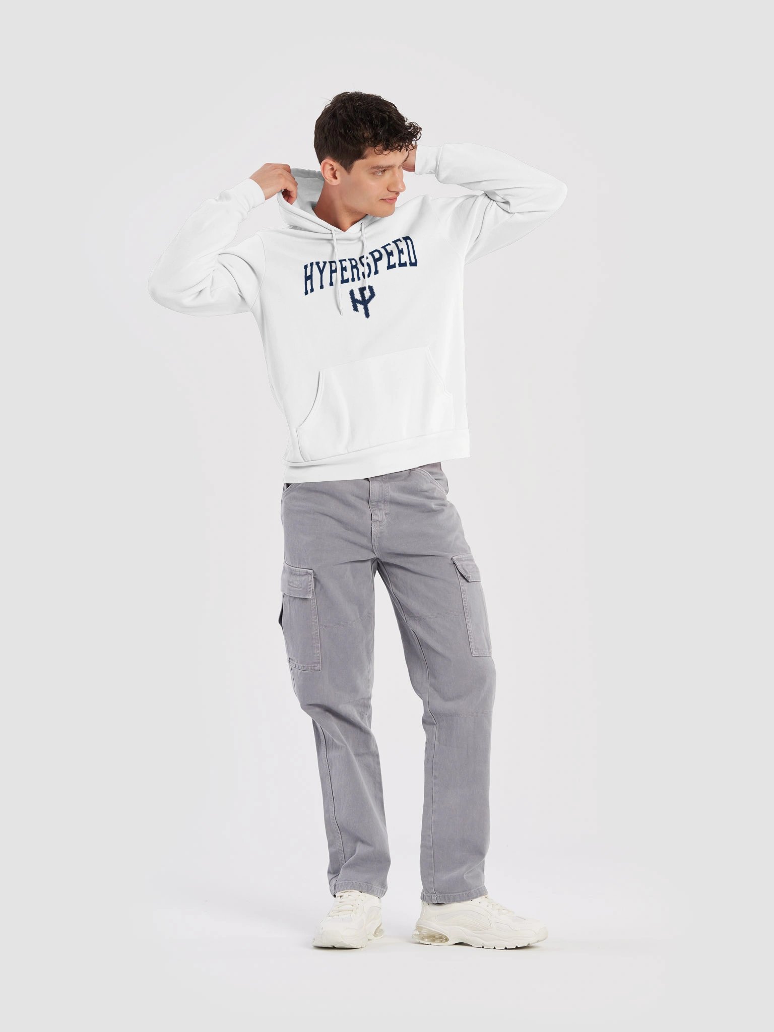 HyperSpeed Collegiate Hoodie(White) product image (10)
