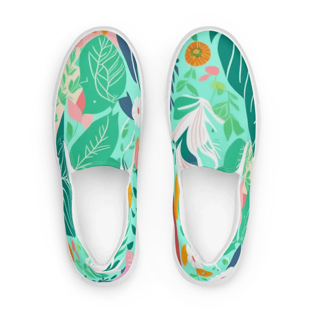 Floral Blossom-Women's Slip-On Canvas Shoes product image (2)