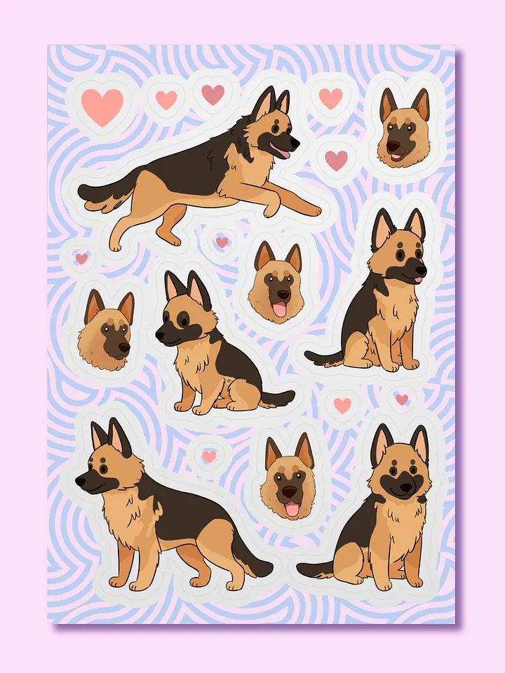 German Shepherd Dog Sticker Sheet product image (1)