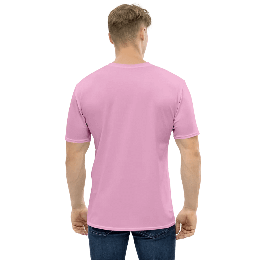 Plain Light Carnation Pink True Summer Men's Crewneck Polyester Heavyweight Premium T-Shirt by Treasure Pie product image (3)