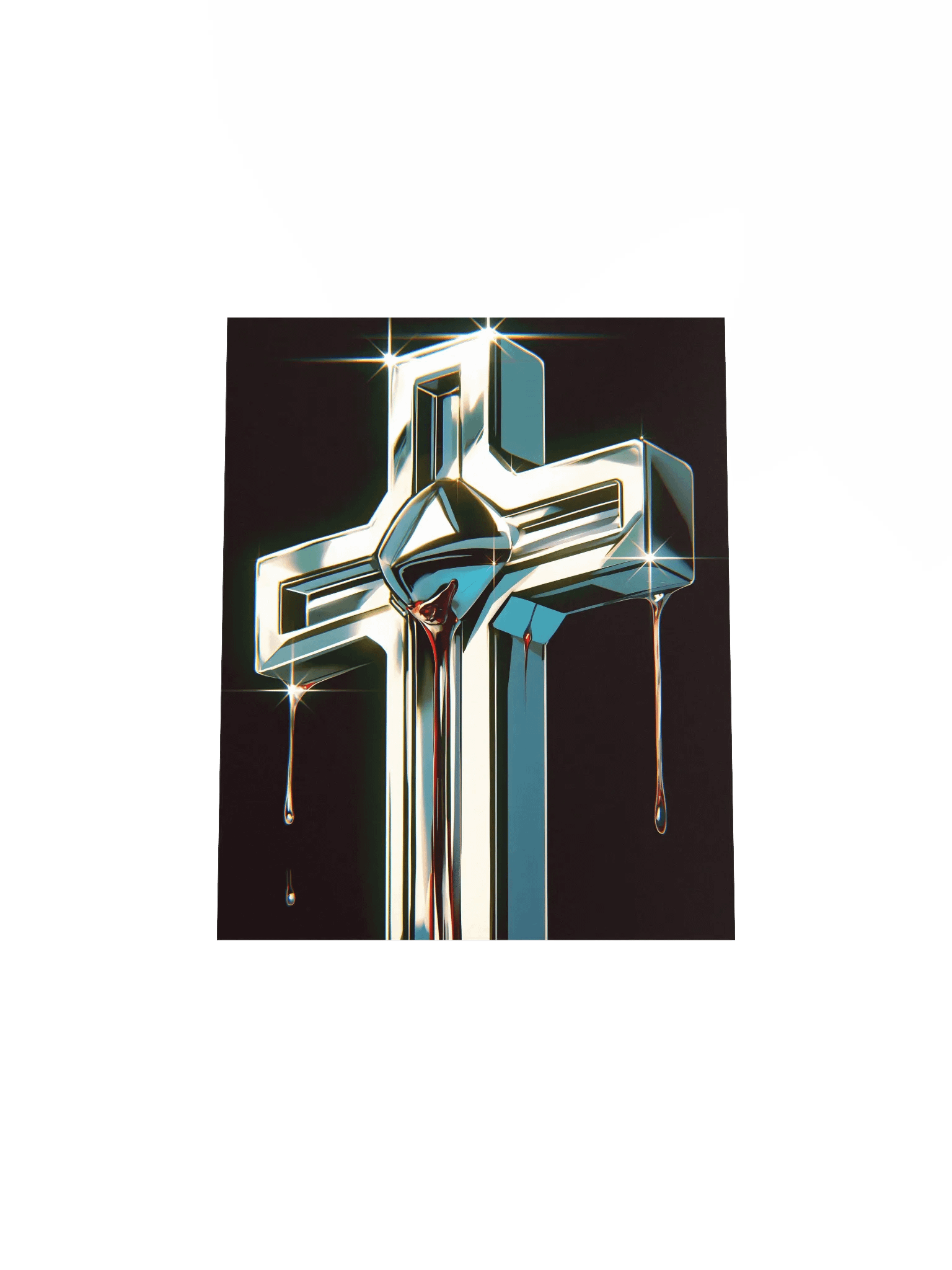Metallic Cross Matte Poster product image (4)