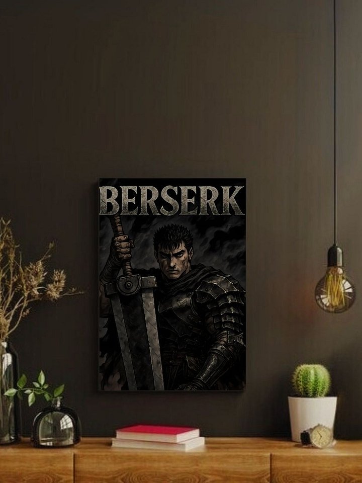 Berserk – Guts Black Swordsman Fury – 8x10 Metal Print product image (2)