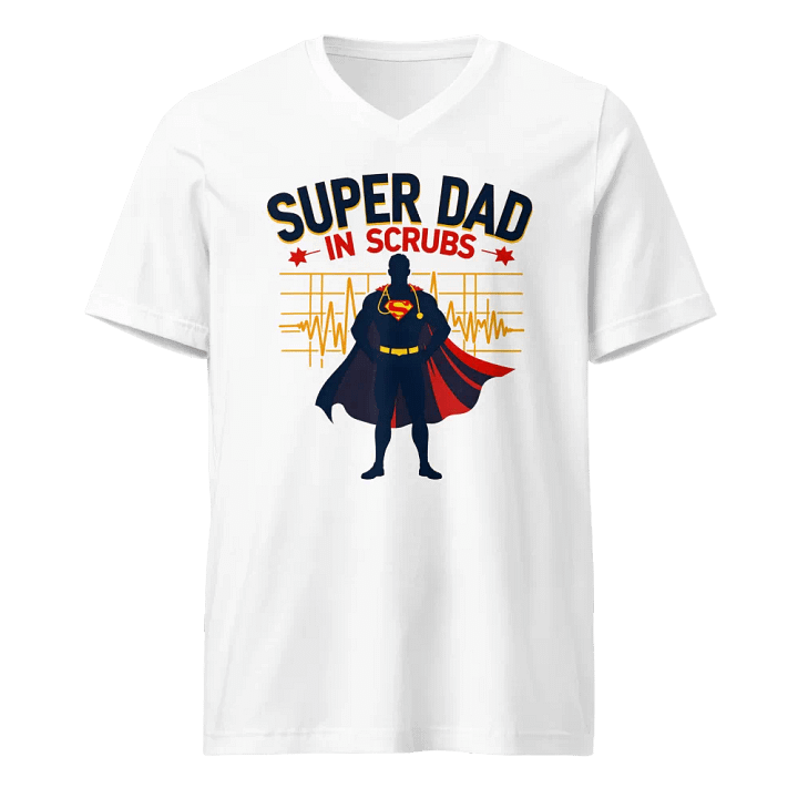 Super Dad in Scrubs V-Neck Tee product image (1)