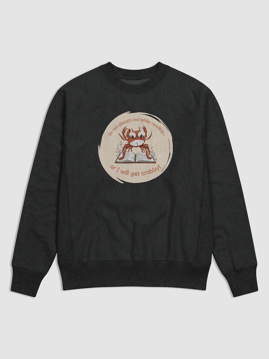 Do not disturb me while reading crab sweatshirt product image (1)