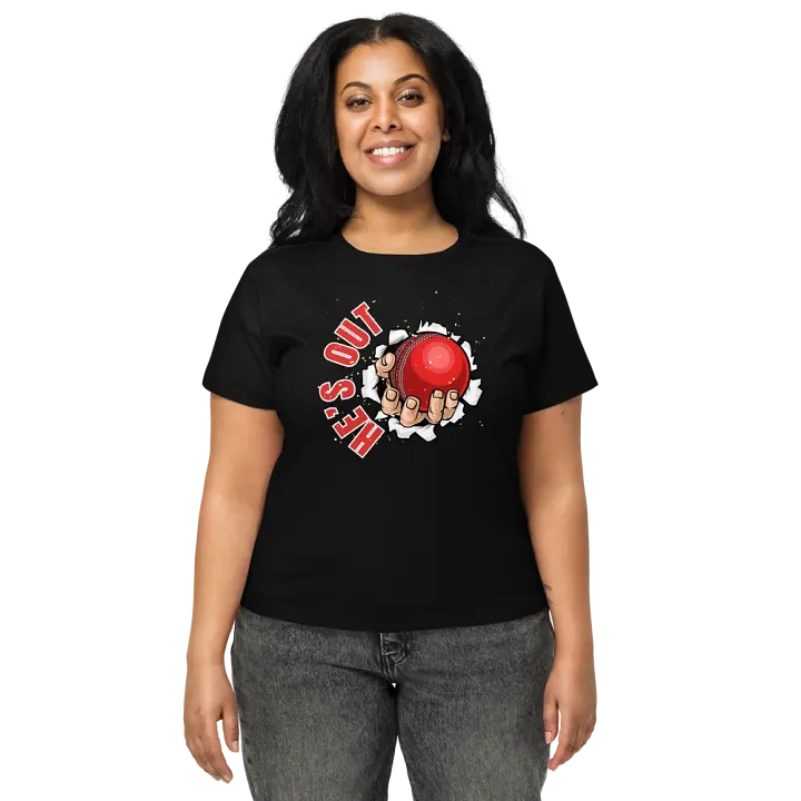 He's Out Cricket Tee product image (7)