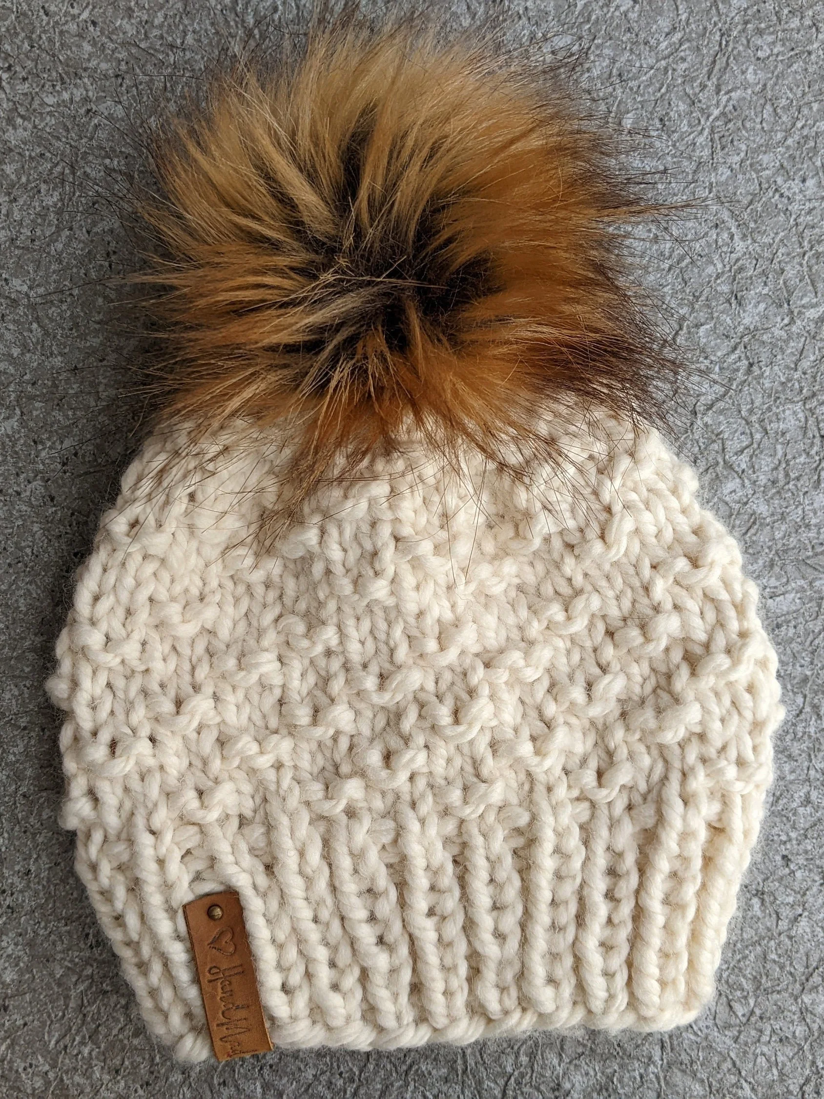 Raindrops Bulky Hat Knitting Pattern product image (2)