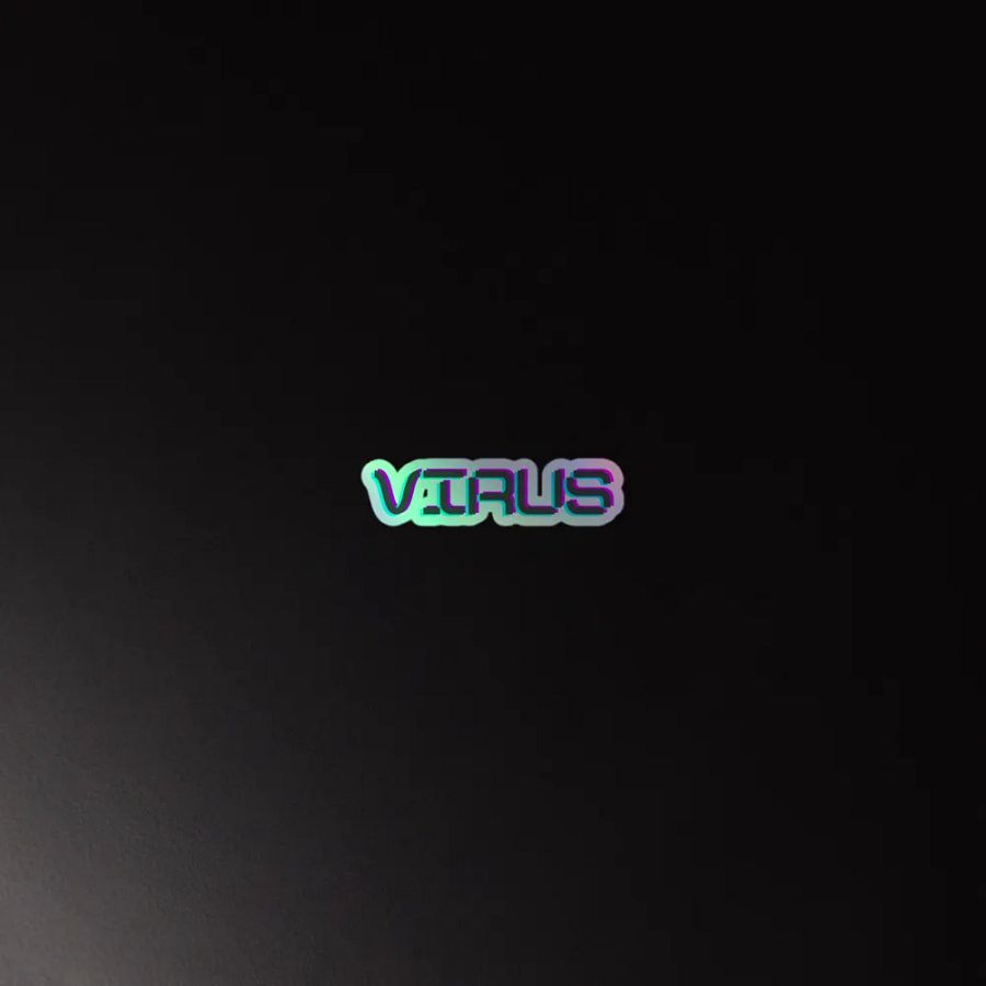 Virus Holographic Sticker product image (4)