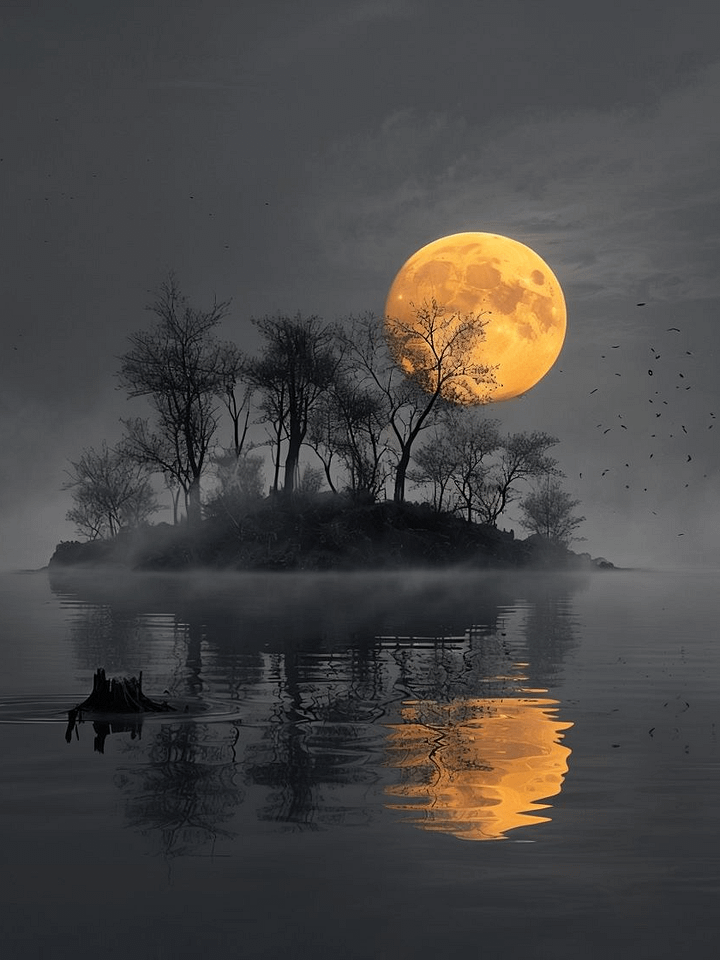 Moonlit Serenity Framed Poster product image (1)