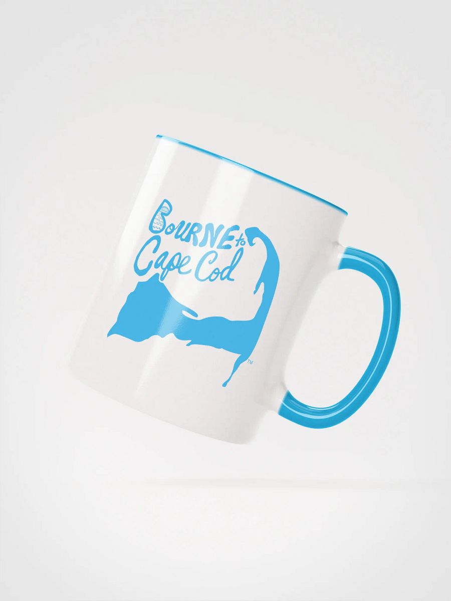 Blue Logo | BOURNE to Cape Cod™ | Ceramic Mug | Coastal Coffee Vibes in 11oz & 15oz product image (2)