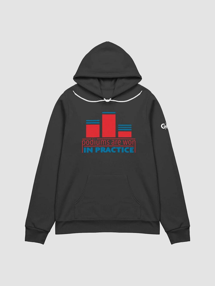 Podiums Are Won In Practice Hoodie: Orange & Blue product image (1)