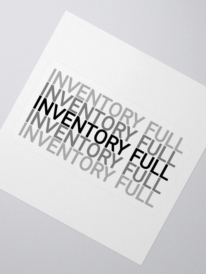 Inventory Full Vinyl Kiss Cut Sticker product image (2)