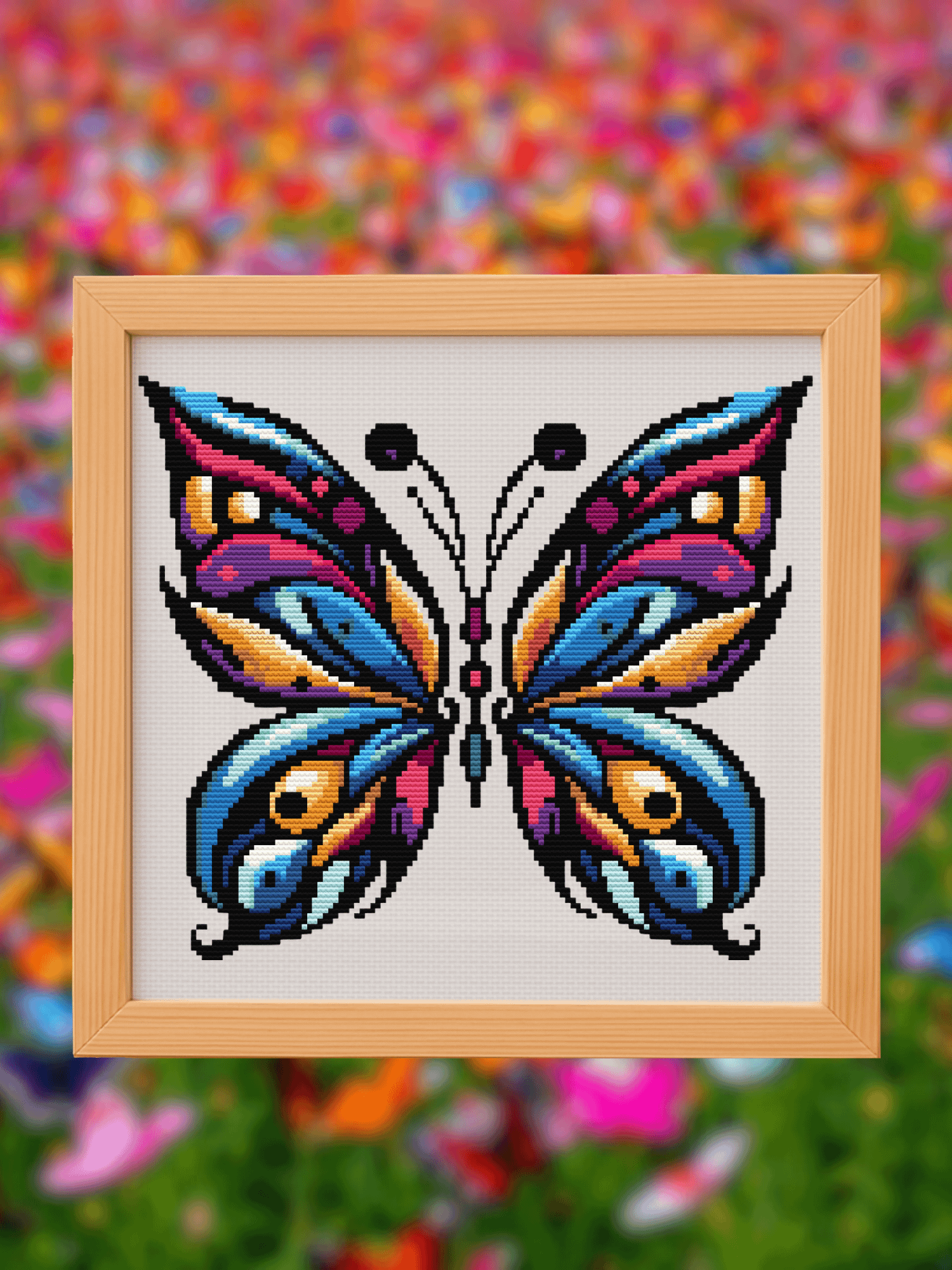 Jewel Butterfly Cross Stitch Pattern product image (1)