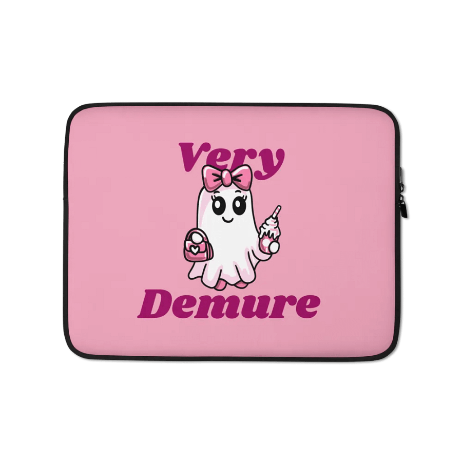 Very Demure Cute Ghost Laptop Sleeve product image (1)