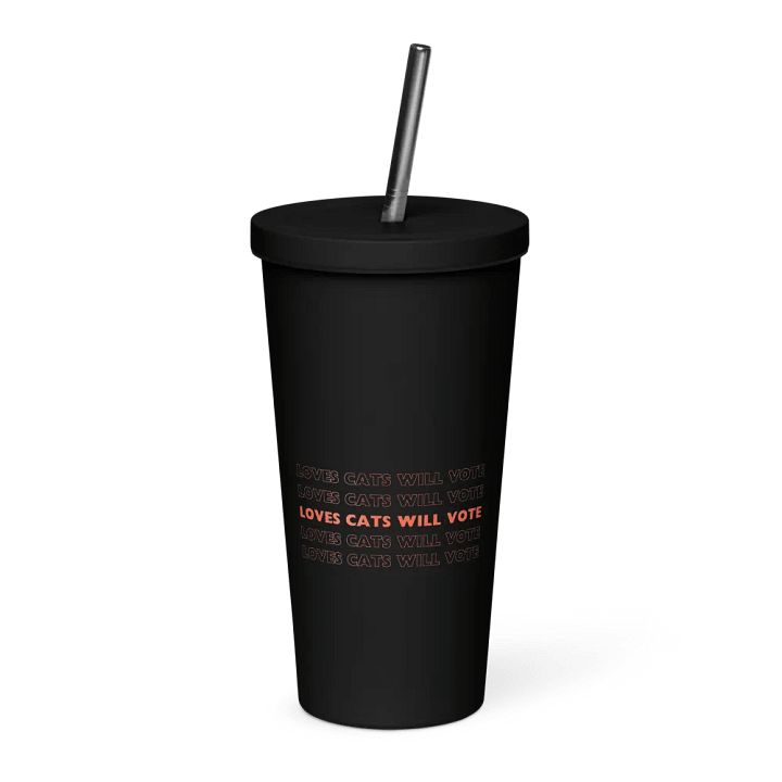 Loves Cats Will Vote Insulated Tumbler product image (1)