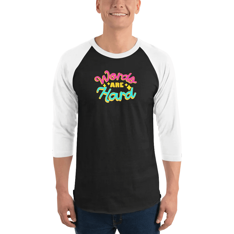 Words Are Hard Jersey Raglan Tee product image (13)